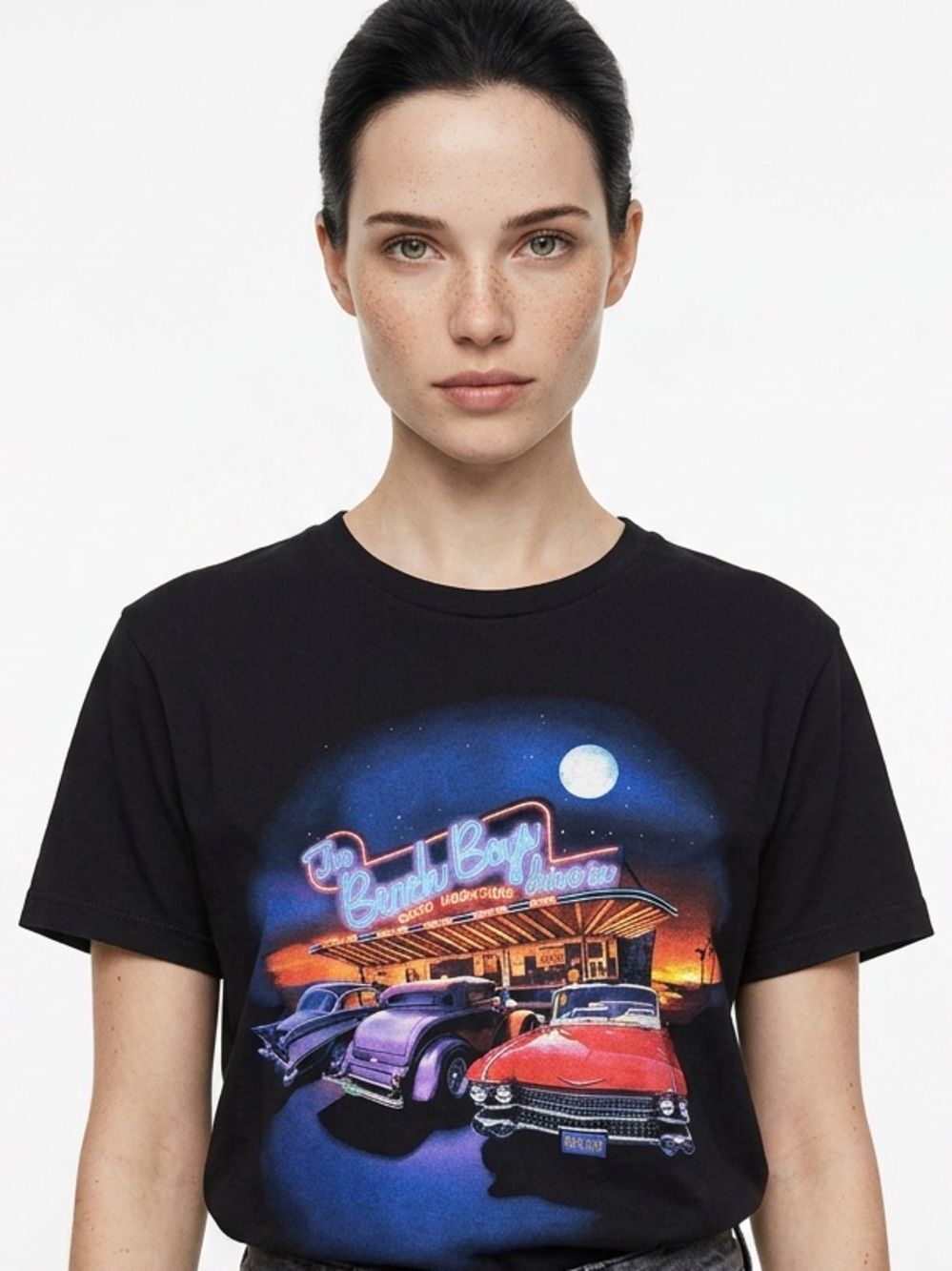 THE BEACH BOYS | 2010 Tour Tee Black Short Sleeve Car Graphic Unisex Size Medium